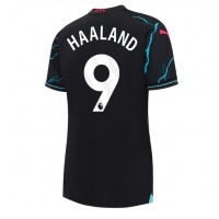 Manchester City Erling Haaland #9 Tretí Ženy futbalový dres 2023-24 Krátky Rukáv